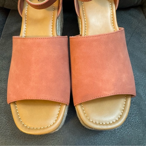 BNWT A.N.A A New Apparel Laskie Terracotta Sandals with Heels Espadrille - Picture 3 of 9
